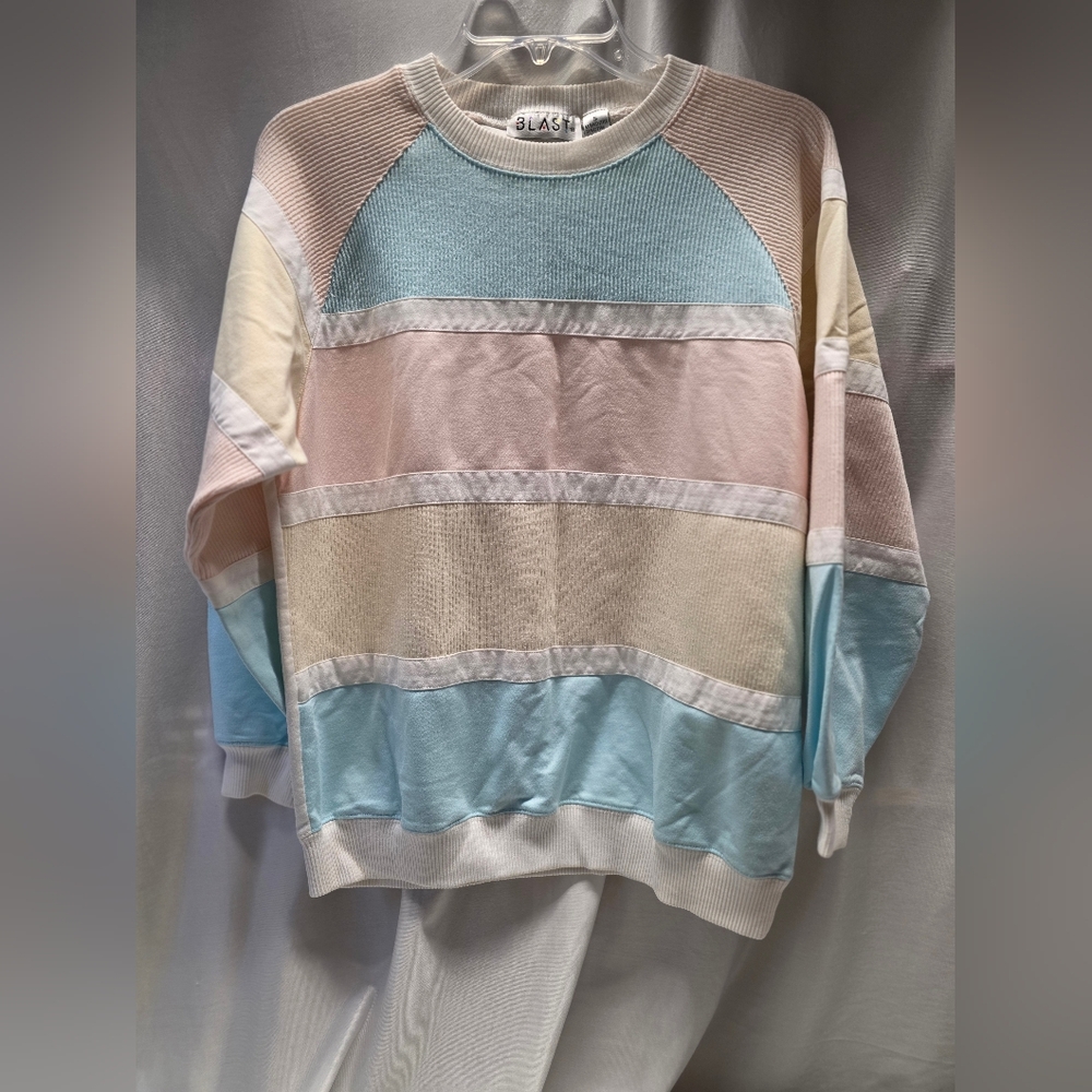 Vintage Colorblock Pastel Sweatshirt